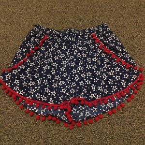 American flag summer shorts! NWT !!